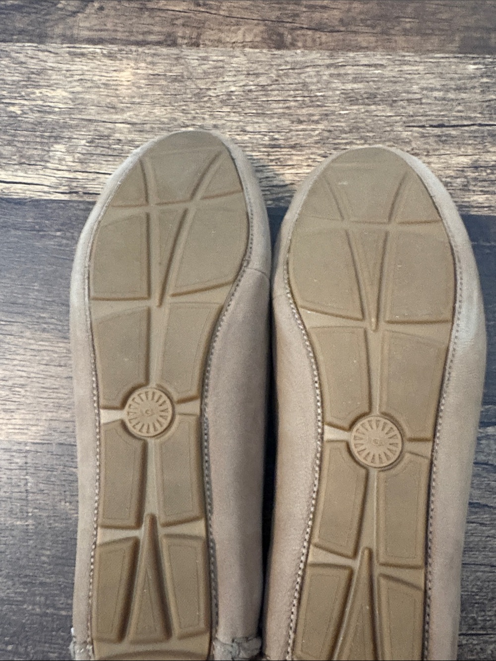 UGG Women's Suede Loafers in Taupe - Picture 3 of 4